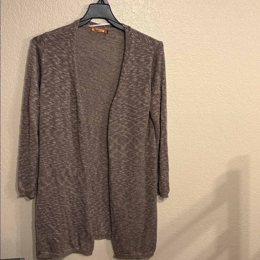 Belldini brown cardigan size large women’s open front
